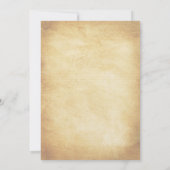 Invitation Réception de Mariage seulement Baies de Vigne Rust (Dos)