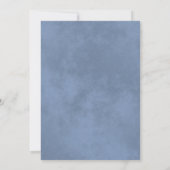 Invitation Réception de mariage Silver Lace Dusty Blue sur fo (Dos)