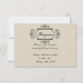 Invitation Réception de mariage snob de Nouveau d'art (Devant)