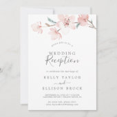 Invitation Réception de mariage sous les cerisiers en fleurs  (Devant)