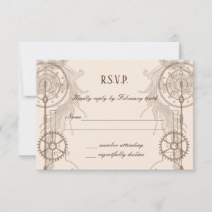 Invitation Réception de mariage Steampunk