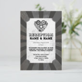 Invitation Réception de mariage Steampunk Mariage Steampunk (Debout devant)
