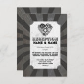 Invitation Réception de mariage Steampunk Mariage Steampunk (Devant / Derrière)