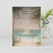 Invitation Réception de mariage sur la plage océanique pour t (Debout devant)