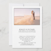 Invitation Réception de mariage tendance Nous avons dit oui s (Dos)