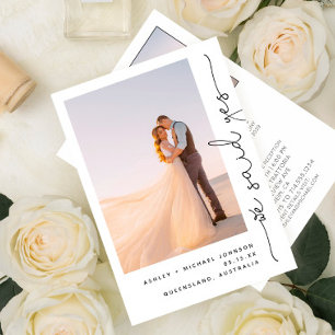 Invitation Réception de mariage tendance Nous avons dit oui s