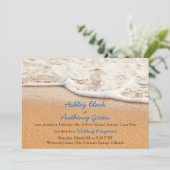 Invitation Réception de mariage uniquement à Ocean Beach (Debout devant)