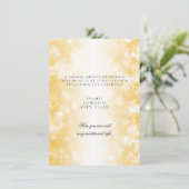 Invitation Réception De Mariage Uniquement Lumières Shimmer O (Debout devant)