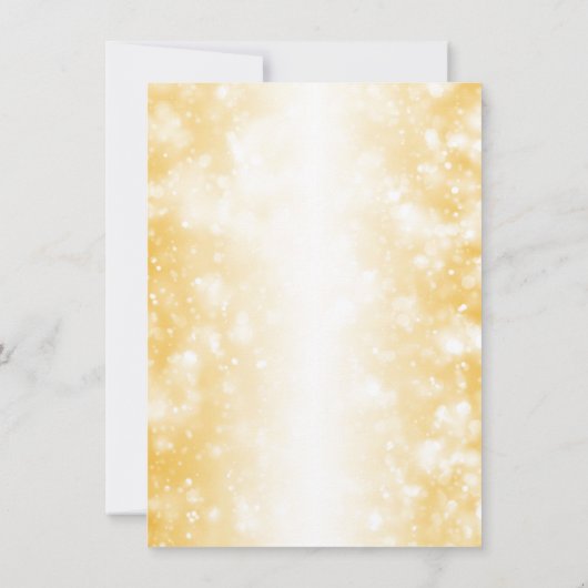 Invitation Réception De Mariage Uniquement Lumières Shimmer O (Dos)