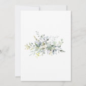 Invitation Réception de mariage verdoyant (Dos)