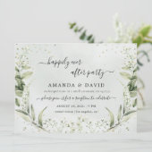 Invitation Réception de mariage verdoyante à tout jamais Invi (Debout devant)