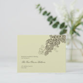 Invitation Réception de mariage vintage et élégant (Debout devant)