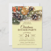 Invitation Réception de Noël vintage (Devant)