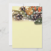 Invitation Réception de Noël vintage (Dos)