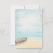 Invitation Réception de phare de bateau de plage (Dos)