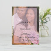 Invitation Réception de photos en lavande rose uniquement Inv (Debout devant)