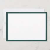 Invitation RÉCEPTION DE RETRAITE vert foncé simple moderne (Dos)