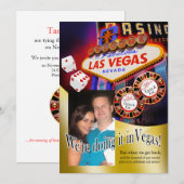 Invitation Réception de Tania et d'Éric Las Vegas (Devant / Derrière)