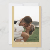 Invitation Réception d'élopage de la séquence d'or jaune REGI (Dos)