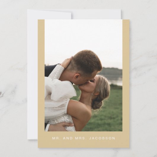 Invitation Réception d'élopage de la séquence d'or jaune REGI (Dos)