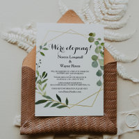 Réception d'Elopement Feuille Vert Tropical