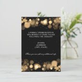 Invitation Réception des mariages d'hiver Lumières d'or (Debout devant)