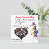 Invitation Réception des nouveaux mariés à Las Vegas (Debout devant)