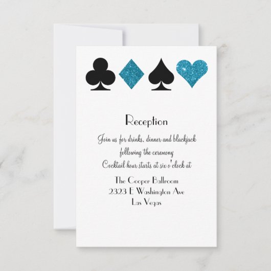 Invitation Réception destination Las Vegas Malibu Parties sci (Devant)