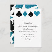 Invitation Réception destination Las Vegas Malibu Parties sci (Devant / Derrière)