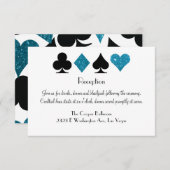 Invitation Réception destination Las Vegas Malibu Parties sci (Devant / Derrière)