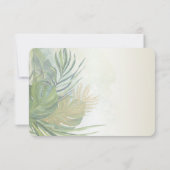 Invitation Réception d'été aux feuilles de palmier Tropical G (Dos)