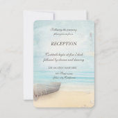 Invitation Réception du phare de bateau de plage (Devant)