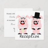 Invitation Réception du soir des cochons (Devant / Derrière)
