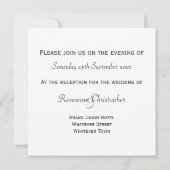 Invitation Réception du soir des cochons (Dos)