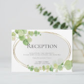 Invitation RÉCEPTION | Eucalyptus du printemps moderne (Debout devant)