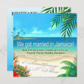 Invitation Réception Exotic Beach Jamaïque obtenir des noms d (Devant / Derrière)