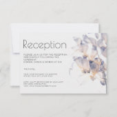 INVITATION RÉCEPTION FLORALE ET ÉLÉGANTE EN PATELE BLANC ET B (Devant)