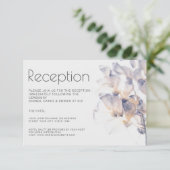 INVITATION RÉCEPTION FLORALE ET ÉLÉGANTE EN PATELE BLANC ET B (Debout devant)