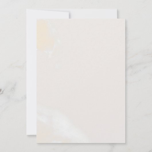 Invitation Réception Florale Flush Moderne (Dos)