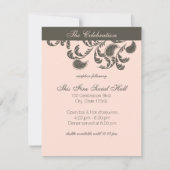 Invitation Réception florale Paisley (Devant)