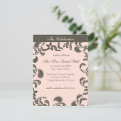 Invitation Réception Florale Paisley (Debout devant)