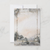 Invitation Réception Forest Tree Woodland (Dos)