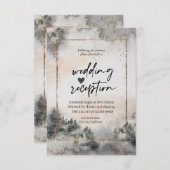 Invitation Réception Forest Tree Woodland (Devant / Derrière)