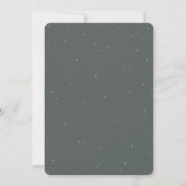 Invitation Réception Formelle Verte Snowberry+Eucalyptus Seul (Dos)