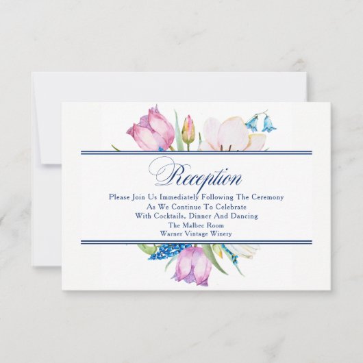 Invitation Réception Garden Bouquet (Devant)