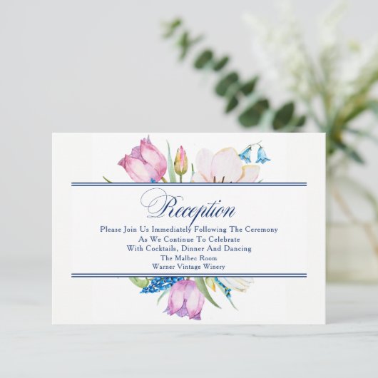 Invitation Réception Garden Bouquet (Debout devant)