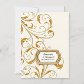 Invitation Réception Glam Old Hollywood Regency Cravate noire (Devant)