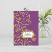 Invitation Réception Glam Old Hollywood Regency Cravate noire (Debout devant)