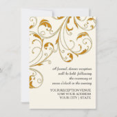 Invitation Réception Glam Old Hollywood Regency Cravate noire (Dos)
