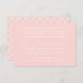 Invitation RÉCEPTION INSERTION simple moderne type rose vif (Devant / Derrière)